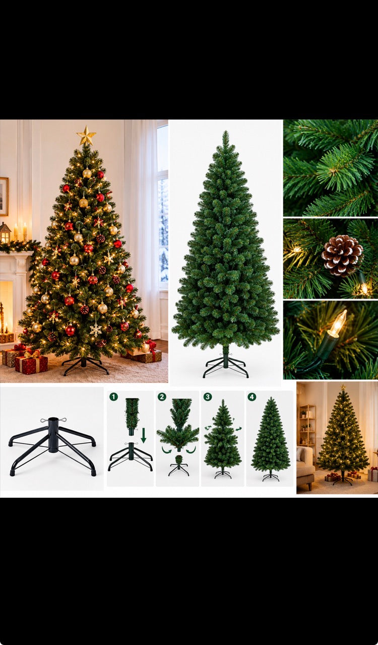 Sapin de Noël artificiel vert