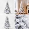 Arbre de Noël artificiel blanc avec effet neige